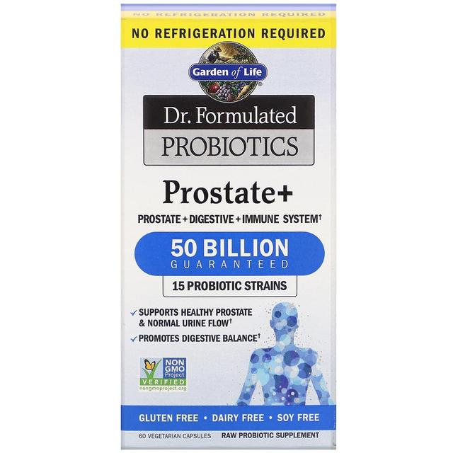 Garden of Life, Dr. Formulated Probiotyki, Prostate +, 60 wegetariańskich kapsułek on Productcaster.