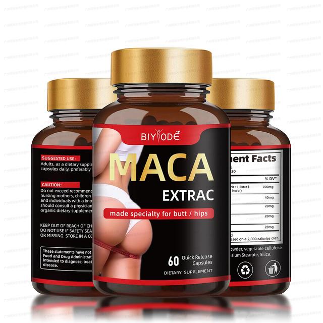 Buttock Butt Enhance Maca Capsule, Maca Capsule, Big Butt Enhancer, Glute Boost Supplement 60pcs-2bottle on Productcaster.