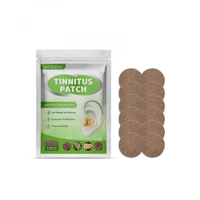 12pcs Tinnitus Patches Herbal Formula Skin Friendly Fit Acupoints Relieve Tinnitus Improve Buzzing ROD on Productcaster.