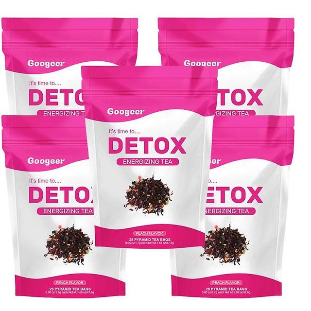 28-140 Stück natürlicher Detox-Tee - Unterstützung eines gesunden Gewichts Reduzieren Sie Blähungen Körpergesundheit 140pcs 5bags on Productcaster.