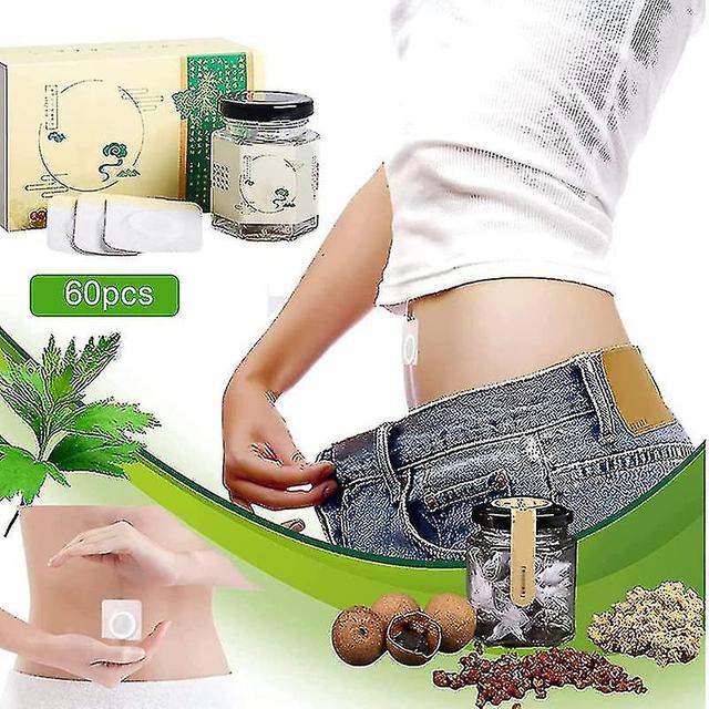 Magene Navel Patches Stickers Wormwood Patch Natural Herb Self-heating Pain Navel Paste Abdomen Pads 60pcs on Productcaster.