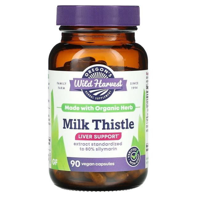 Oregon's Wild Harvest Oregons Wild Harvest, Milk Thistle, 90 Vegan Capsules on Productcaster.