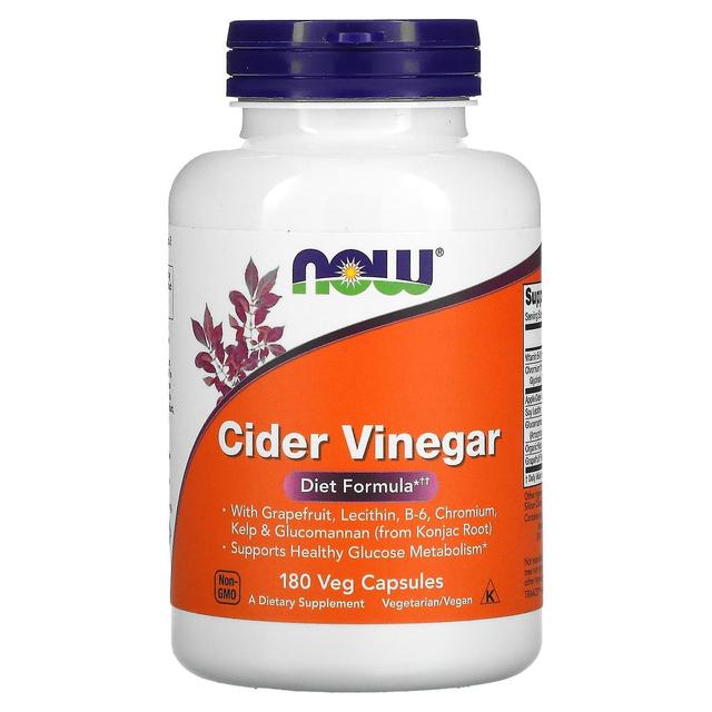 NOW Foods, Cider Vinegar, 180 Veg Capsules on Productcaster.