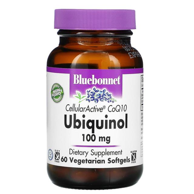 Bluebonnet Nutrition Bluebonnet Ernæring, CellularActive CoQ10, Ubiquinol, 100 mg, 60 vegetariske softgels on Productcaster.