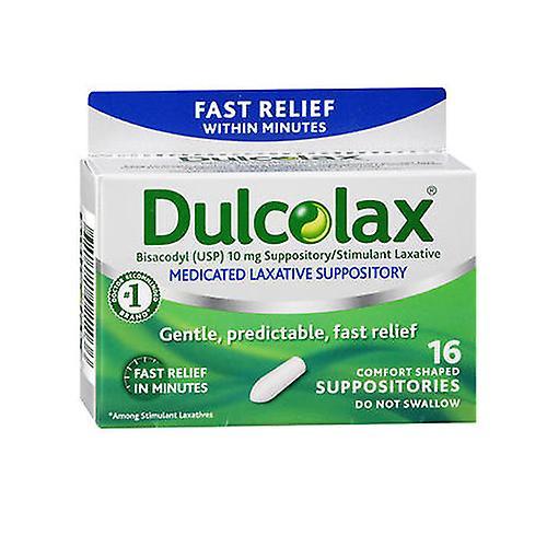 Dulcolax Laxative Suppositories, 16 each (Pack of 1) on Productcaster.