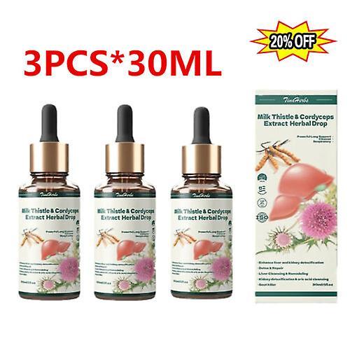 3Pcs TinaBylinky Pestrec mariánsky & Cordyceps Sinensis kvapky - detoxikácia a oprava on Productcaster.