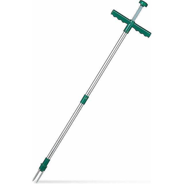 Manual Weeder, Dandelion Remover, Claws & Ejector, Removes Weeds Without Bending, 100cm, Green on Productcaster.