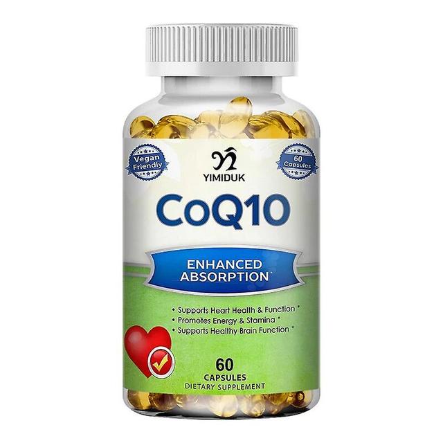 Visgaler High Absorption Coenzyme Coq10 Soft Capsule Heart Health & Energy Production Cardiovascular & Cholesterol Health 1 Bottles 120 pcs on Productcaster.