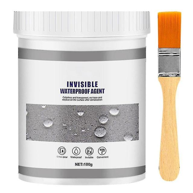 Transparent Waterproof Adhesive Multipurpose Floor Wall Leak-trap Agents For Bathroom Kitchen -wf 100g with brush on Productcaster.