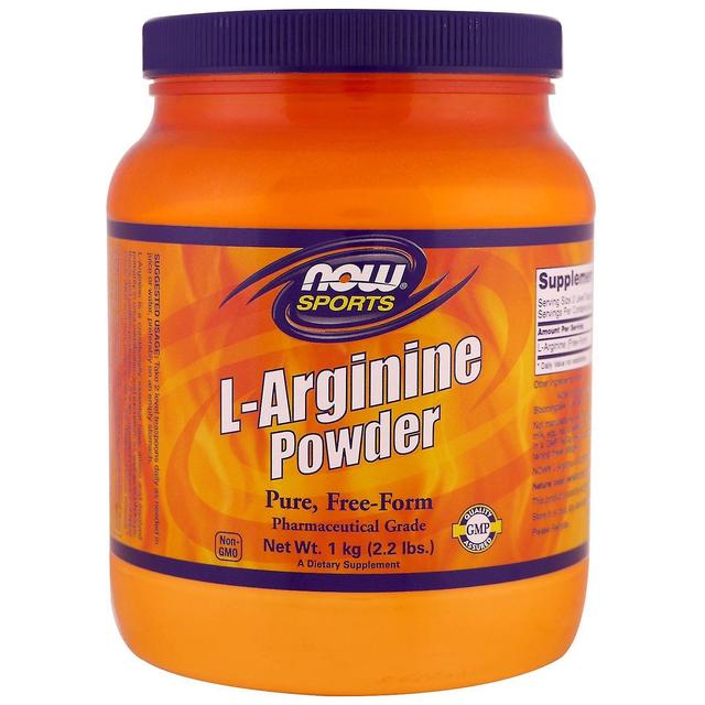 NOW Foods Nu livsmedel, sport, L-arginin pulver, 2.2 lbs (1 kg) on Productcaster.