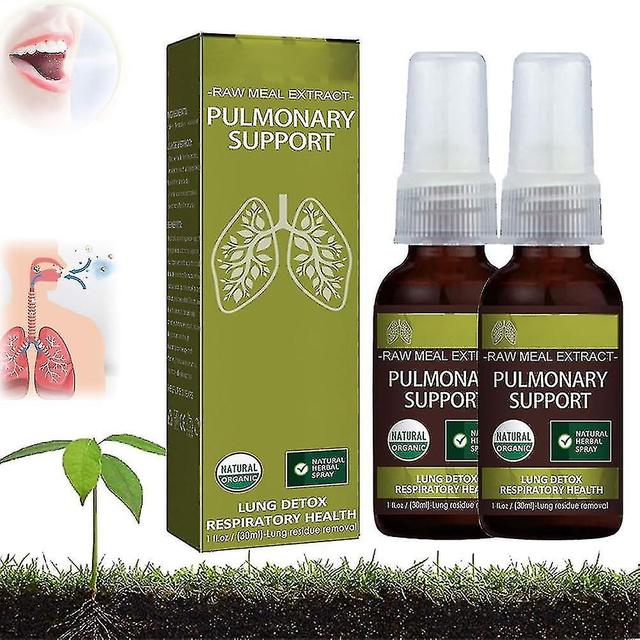 Breath Detox Herbal Lung Cleansing Spray, 30ml Lung Health Supplement, Rens & Åndedrætsorganer, Rydder lungerne for affald og slim 2pcs on Productcaster.