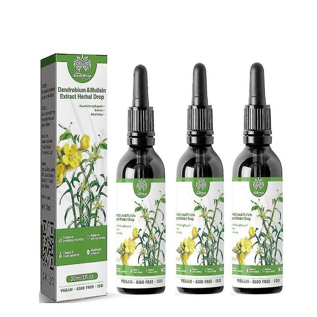 Suning 1-3x Dendrobium Mullein Extract Powerful Lung Cleanse Respiratory Herbal Drop on Productcaster.