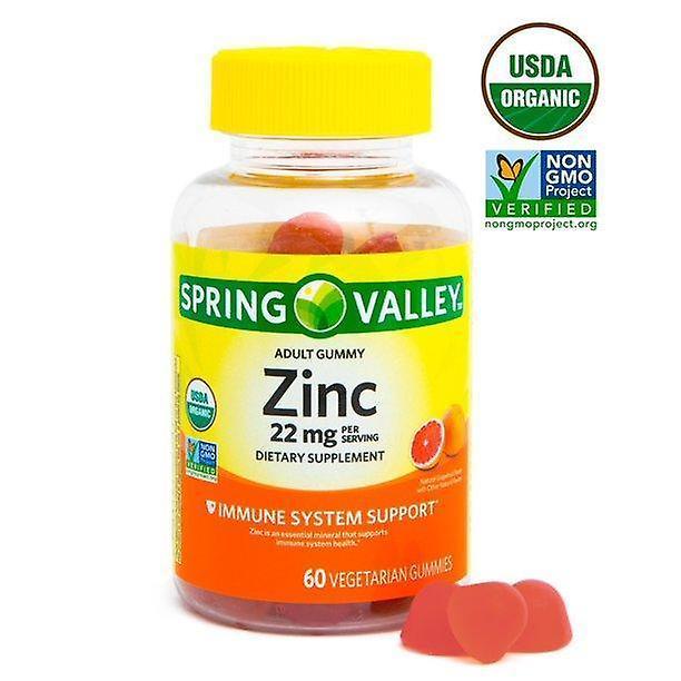 Spring valley zinc 22mg organic vegetarian gummies, 60ct on Productcaster.