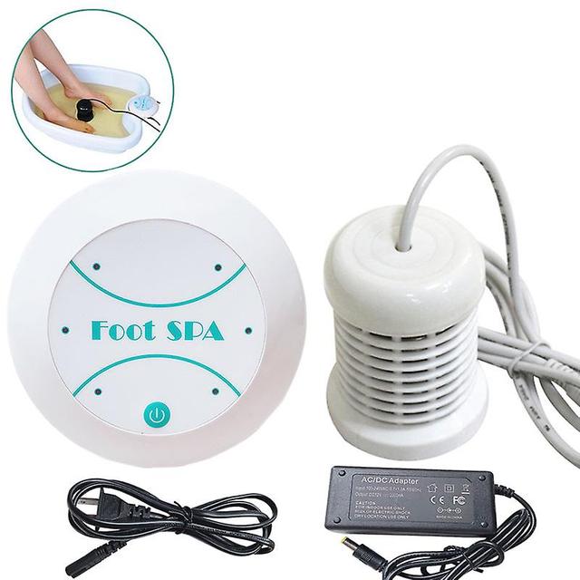 Mickcara Mini detox machine ion cleanse ionic foot bath aqua cell spa machine detox foot bath detox foot bath arrays round White with box on Productcaster.