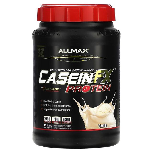 ALLMAX, CaseinFX, 100% Casein Micellar Protein, Vanilla, 2 lbs. (907 g) on Productcaster.