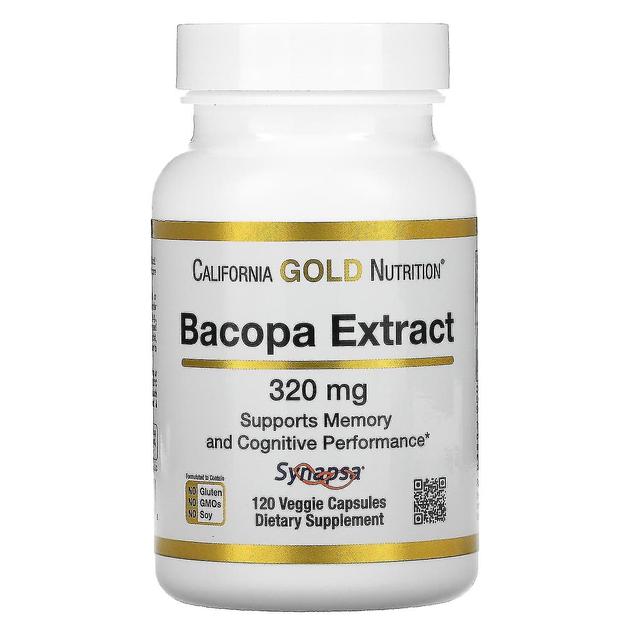 California Gold Nutrition, Extrato de Bacopa, 320 mg, 120 Cápsulas Vegetais on Productcaster.