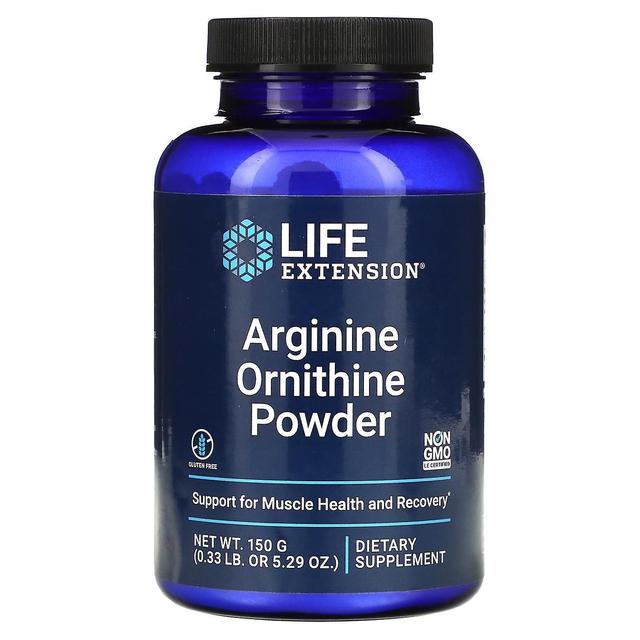 Life Extension Extensão de vida, Arginina Ornitina em Pó, 5,29 oz (150 g) on Productcaster.