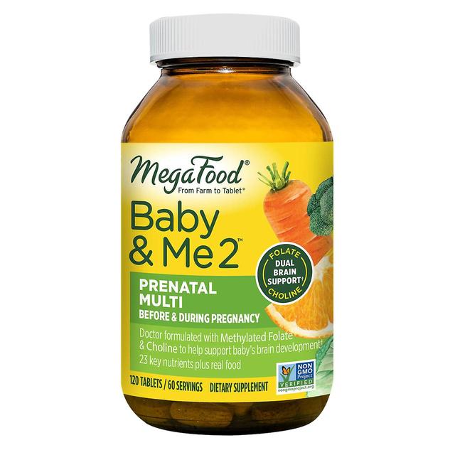 Megafood Baby & Me 2 Prenatal Multi 120 tabs Vývoj mozgu dieťaťa * on Productcaster.