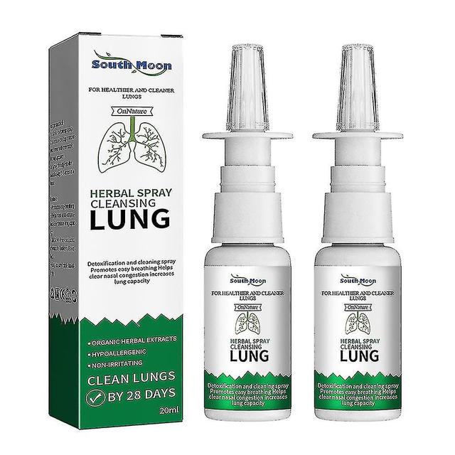 2ks 20ml Pľúcny detox bylinný čistiaci sprej fajčenie číry nosový prilepený bylinný nosový sprej Liečba rinitídy Nosová starostlivosť Healt on Productcaster.