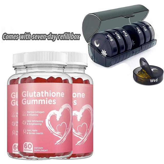 Glutathion Capsules Collagène Antioxydant L-glutathion Gummies Blanchiment de la peau. Livré avec 1 ensemble de boîte de recharge de 7 jours 1PC on Productcaster.