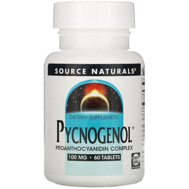 Source Naturals, Pycnogenol, 100 mg, 60 comprimés on Productcaster.