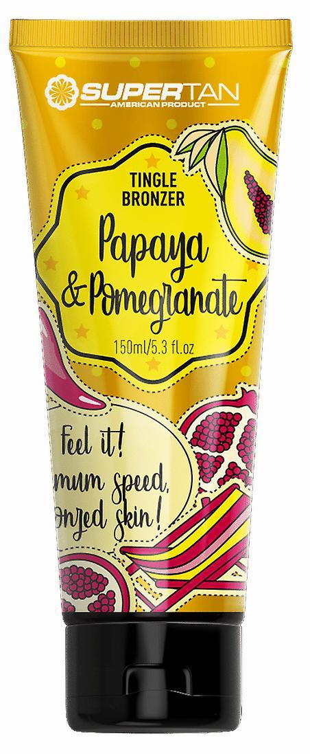 Supertan Papaya & Pomegranate Bronzer with Tingle Effect 150ml on Productcaster.