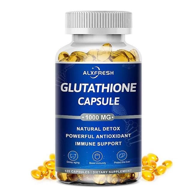 Visgaler Alxfresh Glutathione Capsules Supplement Antioxidant Anti-aging Boosting Immunity Dull Skin Whitening Health& Skin Care 1X Bottle 120pcs on Productcaster.