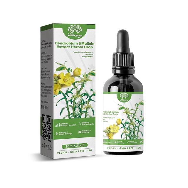 Lanou Powerful Lung Cleanse And Respiratory Herbal Drops - Dendrobium And Mullein Extract Serum 30ml on Productcaster.