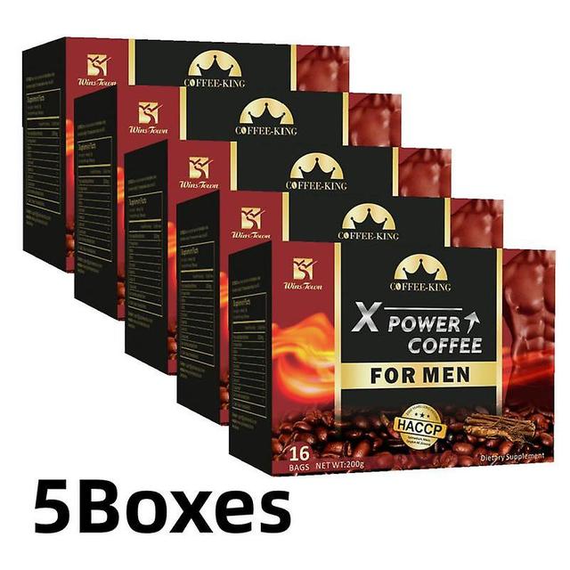 80pcs Ginseng Coffee Maca Coffee X Power For Men Energy Increase Sex Drive - 16pcs on Productcaster.