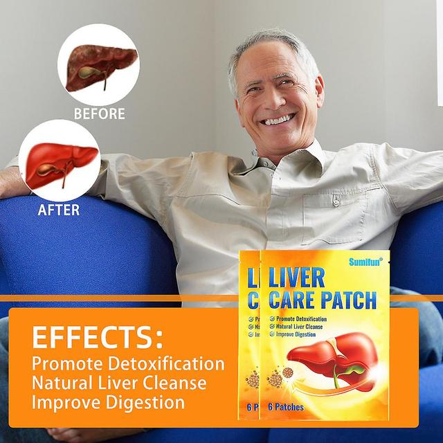 Liver Detox Sticker Cleansing Improves Digestive Relief Fatigue Stress Prevent Cirrhosis Disease Growth Fatty Liver Cure Patches 6pcs on Productcaster.