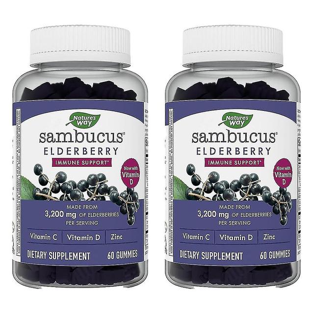 2 Balenie bylinných doplnkov Sambucus Elderberry Gummies, bezlepkové on Productcaster.