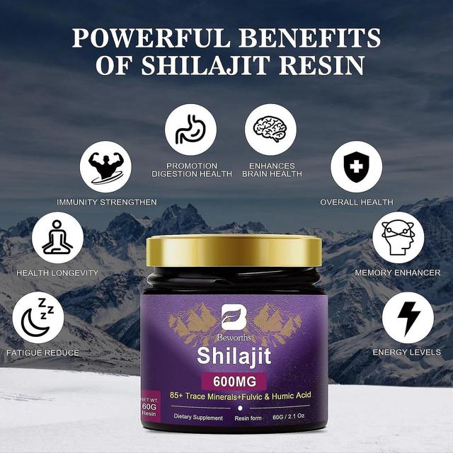 100% High Purity Pure Himalayan Shilajit Resin Shilajit Paste - Natural Organic Shilajit With 85+ Trace Minerals & Fulvic Acid Tib 2bottles on Productcaster.