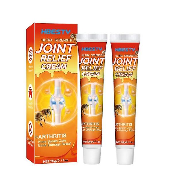 2pcs Relieve Joint Discomfort Joint Care Cream Promotes Joint Health Bee Knee Cream Fast Acting Form on Productcaster.