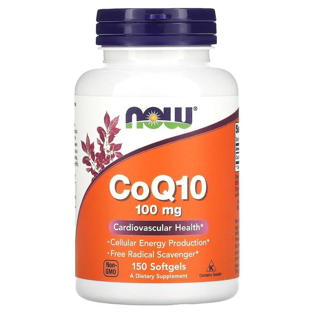 NOW Foods, CoQ10, 100 mg, 150 pehmeää geeliä on Productcaster.