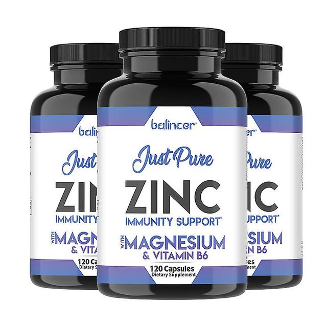 Tib Zinc Promotes Wound Recovery, Energy And Cell Growth, Boosts Immune System And Hormonal Development, Supports Antioxidant 120pcs-3 bottle A bo... on Productcaster.