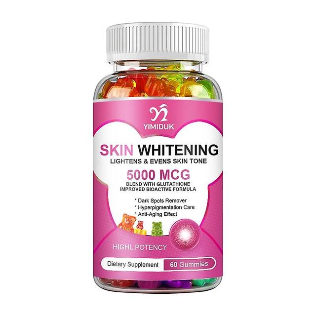 Eccpp Glutathione Whitening Gummies Effective Skin Lightening Supplement Dark Spots, Hyperpigmentation Treatment Anti-aging Antioxidan 1 Bottles on Productcaster.