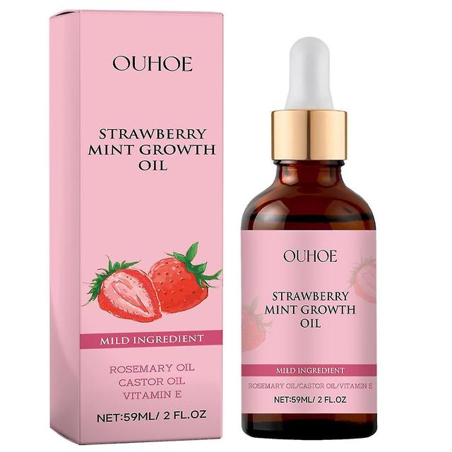 Organic Strawberry Mint Hair Growth Oil for Men and Women 3Pcs on Productcaster.