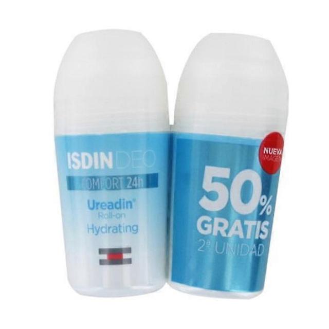 Isdin ureadin fuktgivande rulle på deodorant 2x50ml on Productcaster.