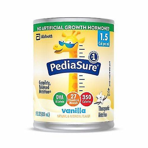 Abbott Nutrition Suplemento Oral Pediátrico / Fórmula de Alimentação por Tubo PediaSure 1.5 Cal Vanilla Flavor 8 oz. Pode Pronto t, Contagem de 24 ... on Productcaster.