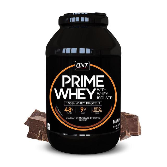 QNT Prime Whey Protein Powder 100% Whey Isolate - 908g - Belgian Chocolate on Productcaster.