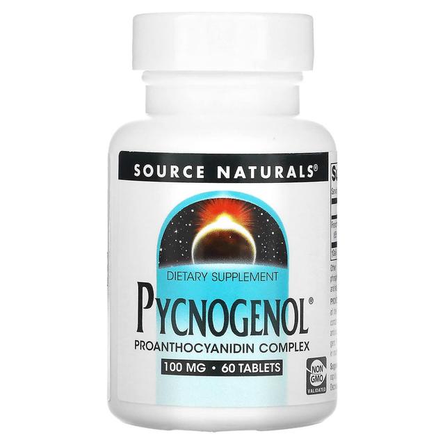 Source Naturals Fonte Naturals, Pycnogenol, 100 mg, 60 Comprimidos on Productcaster.