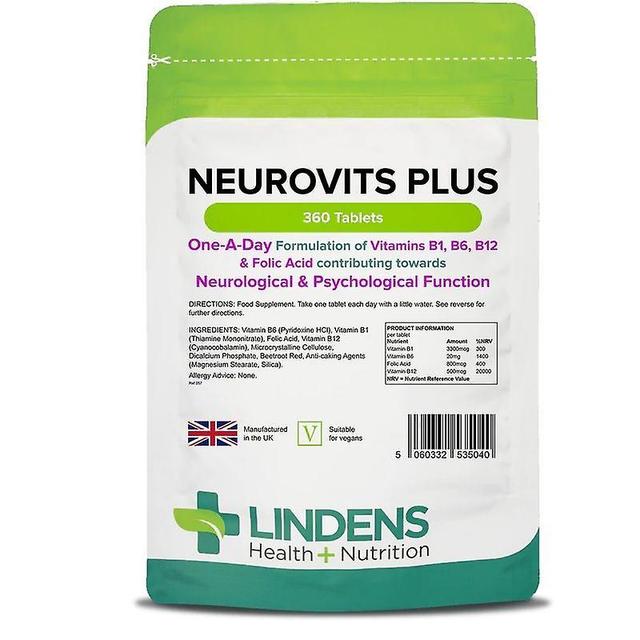 Lindens Neurovits Plus Tabletki 360 (5040) on Productcaster.