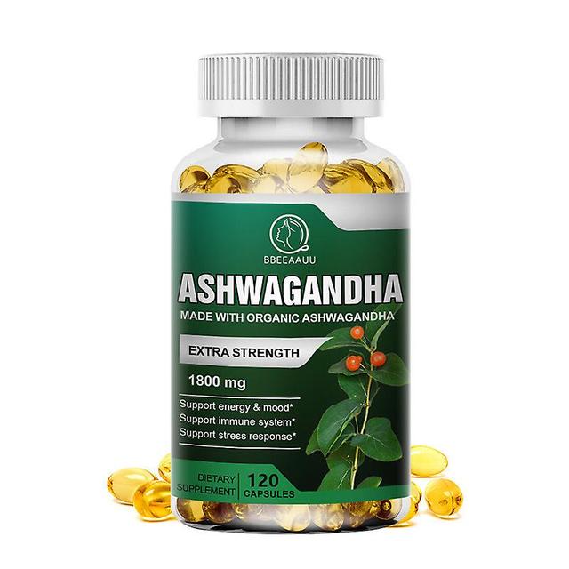 Vorallme Natural Sleep Support Ashwagandha Extract Capsule Help Sleep Relieves Stress Relieve Fatigue Immune And Energy Support 120pcs on Productcaster.