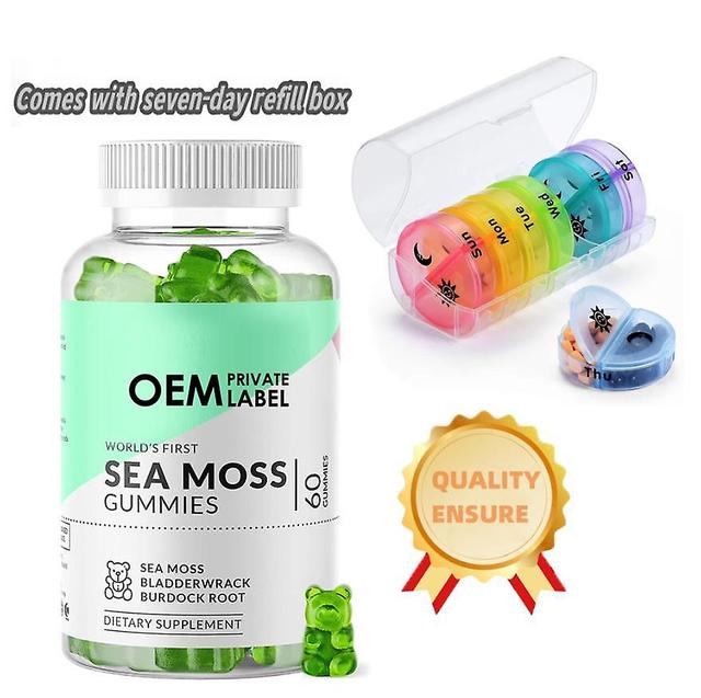 Livré avec boîte de recharge de 7 jours Livraison rapide Sead Gummies Irish Sead Gummies Sea Moss 1PC on Productcaster.