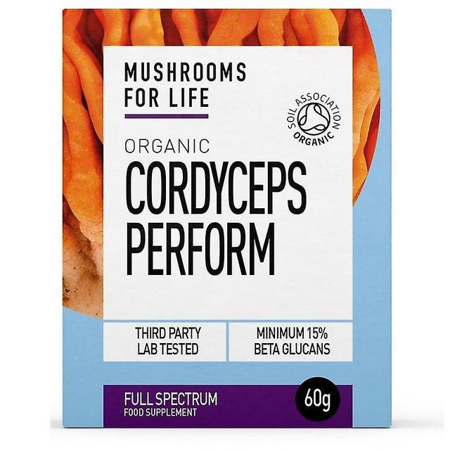 Mushrooms4Life Paddestoelen voor het Leven Biologische Cordyceps Perform Poeder 60g (MFL217) on Productcaster.