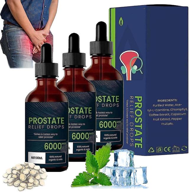 Boris Prostate Treatment Drops,prostate Pain Relief Drops,prostate Natural Herbal Drops,herbal Enhancement Supplements For Men 3 Pcs on Productcaster.