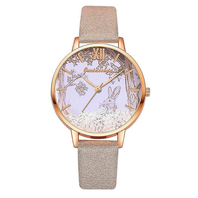 1pc Rabbit Women Watch Strap Bunny Wrist Watches For Girls Women Teenager Ladies Quartz Watch (rose on Productcaster.