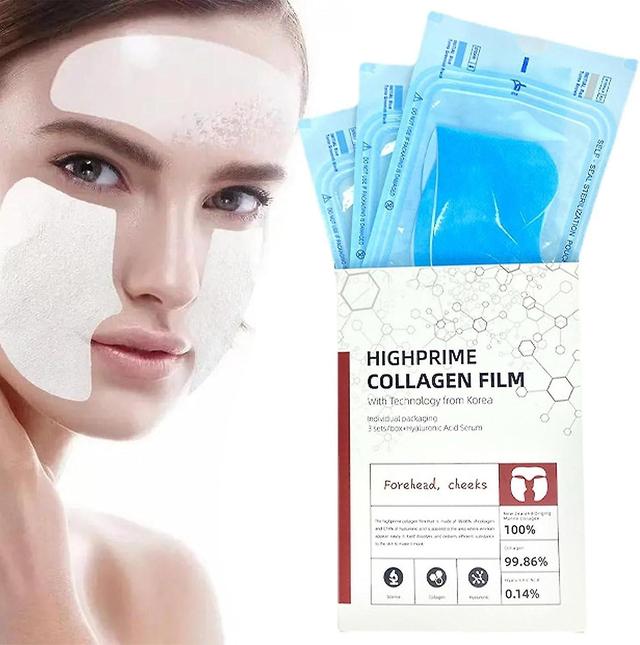 Filme de colágeno Highprime, Máscara de colágeno solúvel Collagen Skincare, Suplemento de colágeno refirmante da pele 1 Pack - 3 Conjuntos on Productcaster.