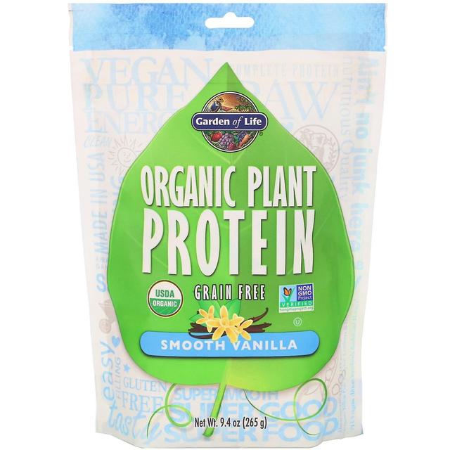 Garden of Life, Organic Plant Protein, Grain Free, Smooth Vanilla, 9.4 oz (265 g on Productcaster.