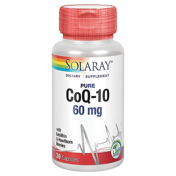 Solaray pure coq-10 60 mg | healthy heart function & cellular energy support | enhanced with herb blend | 30 capsules on Productcaster.